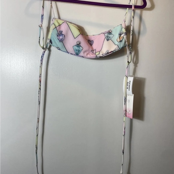 Oceanus Bathing Suit Top Bikini Size Medium Fun Print Swimwear Swim NWT - Picture 6 of 6